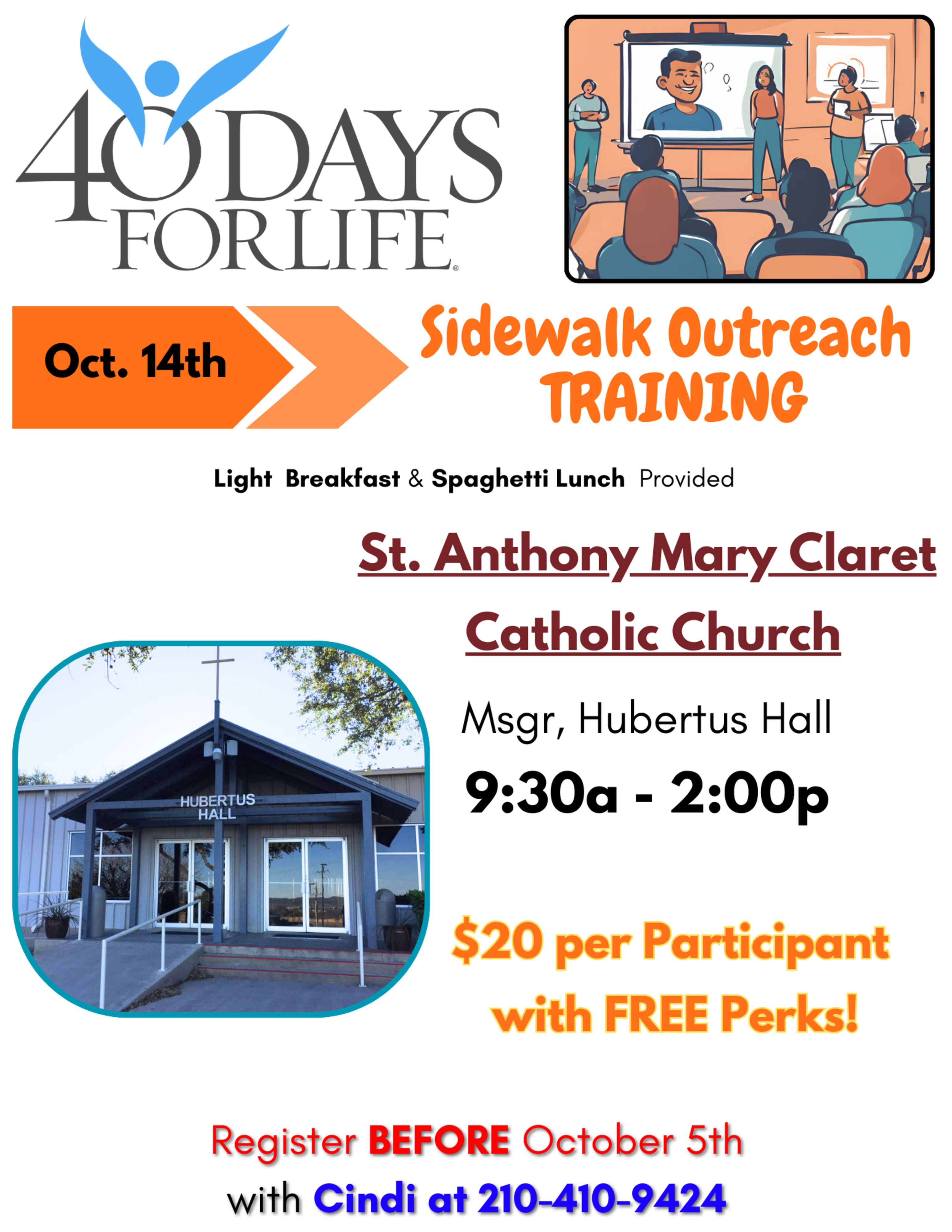 St. Anthony Mary Claret Oct 2024 training.flyer