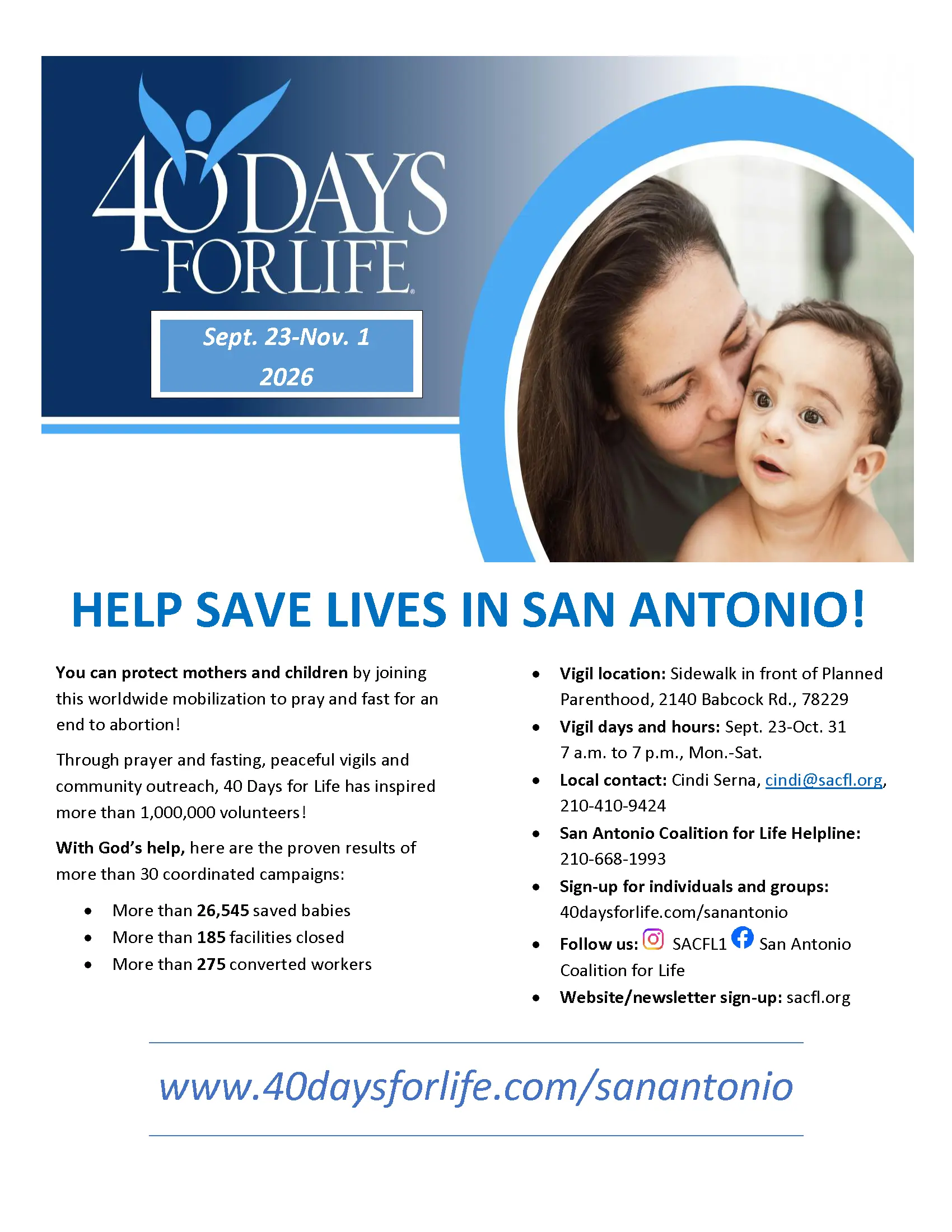 40 Days For Life Fall26 Flyer 1 2aug192026
