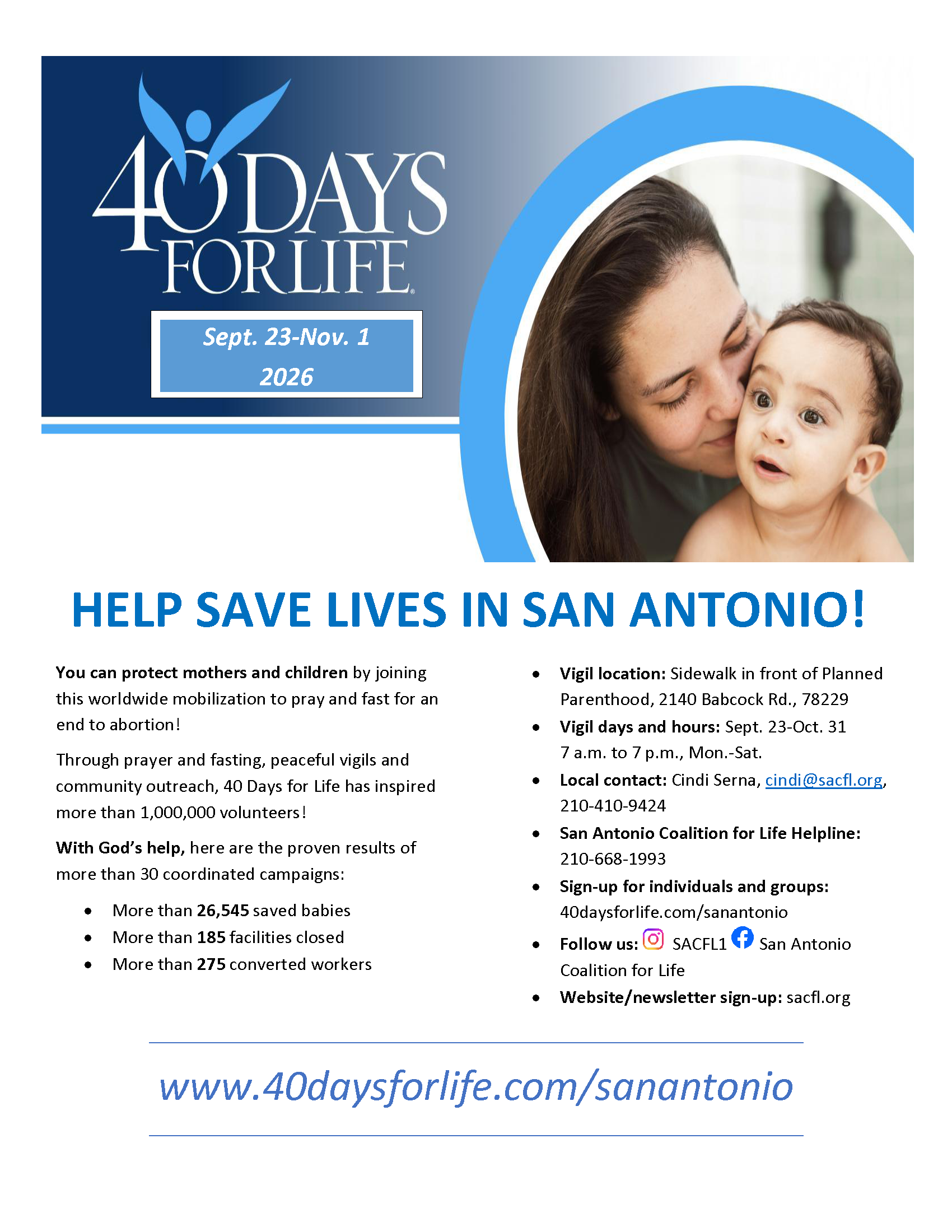 40 Days For Life Fall26 Flyer 1 2aug192026