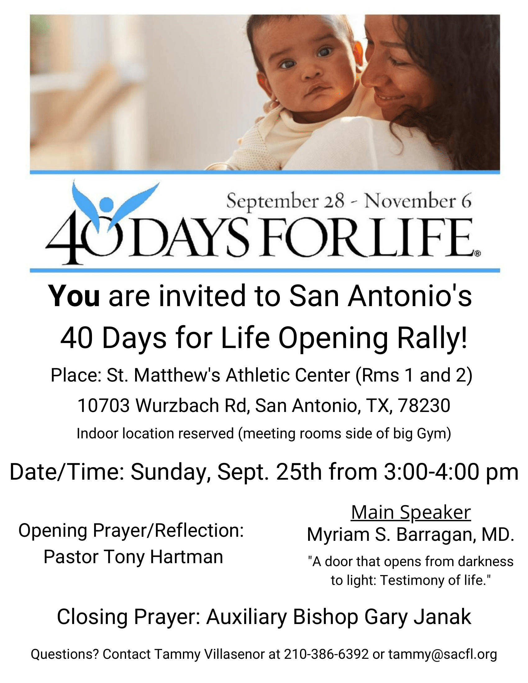 40 Dfl Opening Rally Flyer