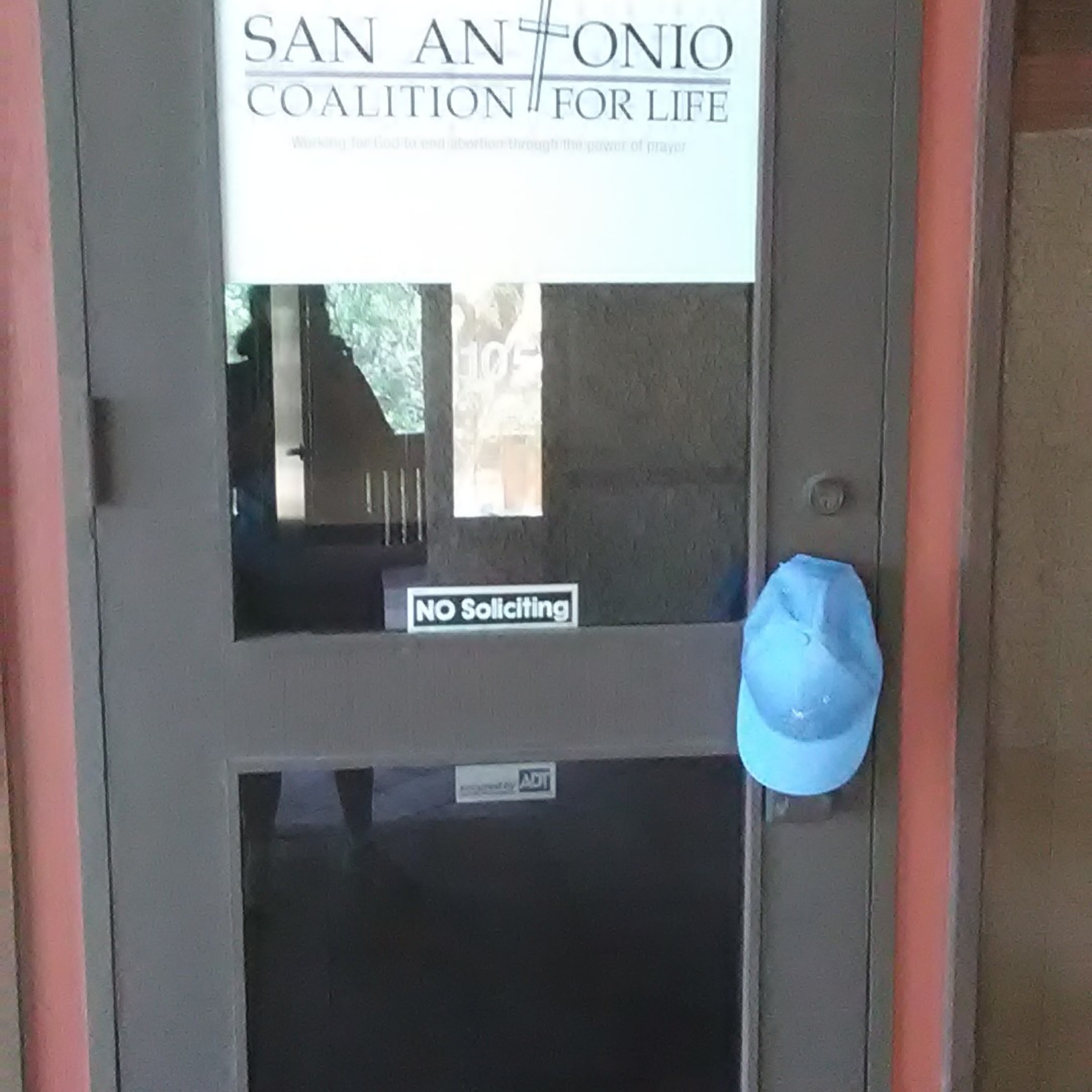 Front Door With Sign