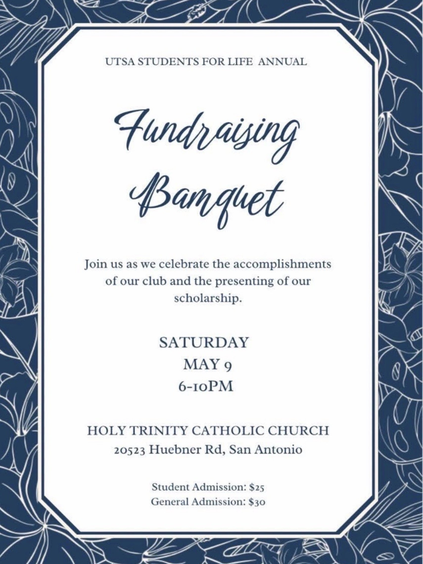 Students for Life at UTSA Banquet